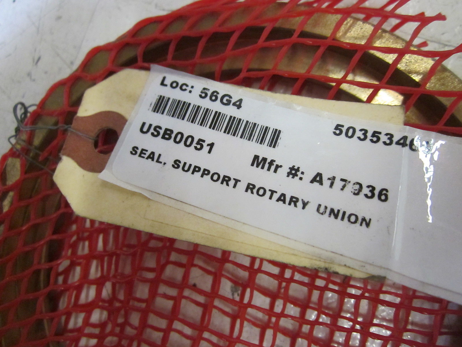 A17936 SUPPORT ROTARY UNION SEAL NSNP