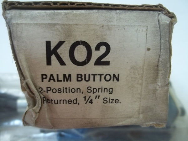 AAA PRODUCTS KO2 PLAM BUTTON 2-POSITION,SPRING PETURNED, 1/4"SIZE NSMP
