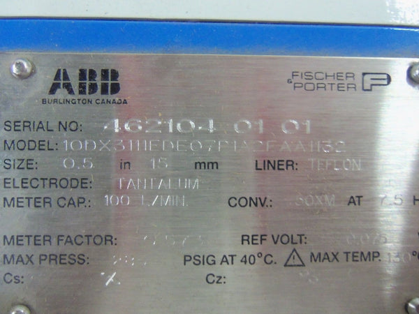 ABB 10DX3111EDE07P1A2FAA1132 FLOW TUBE UNMP