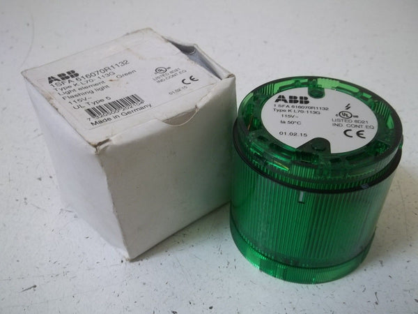 ABB 1SFA616070R1132 TYPE K L70-113G LIGHT ELEMENT GREEN NSMP