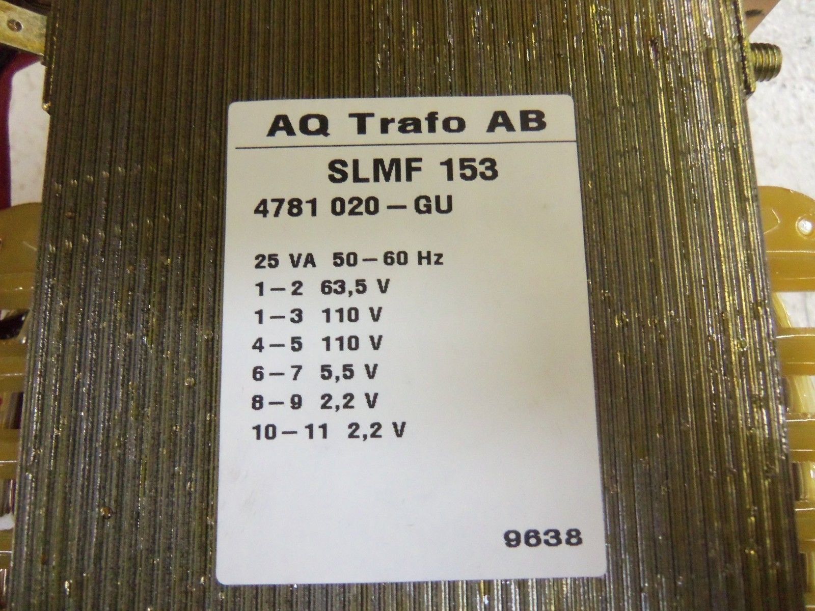 ABB 4781020-GU TRANSFORMER NSNP