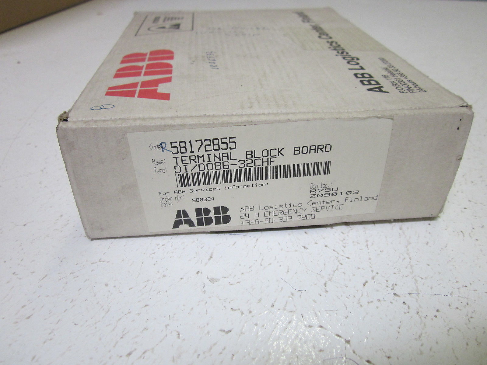 ABB 58172855 TERMINAL BLOCK BOARD  NSMP