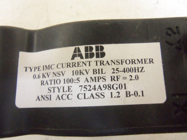 ABB 7524A98G01 CURRENT TRANSFORMER UNMP