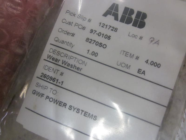ABB 97-0105  WEAR WASHER NSMP