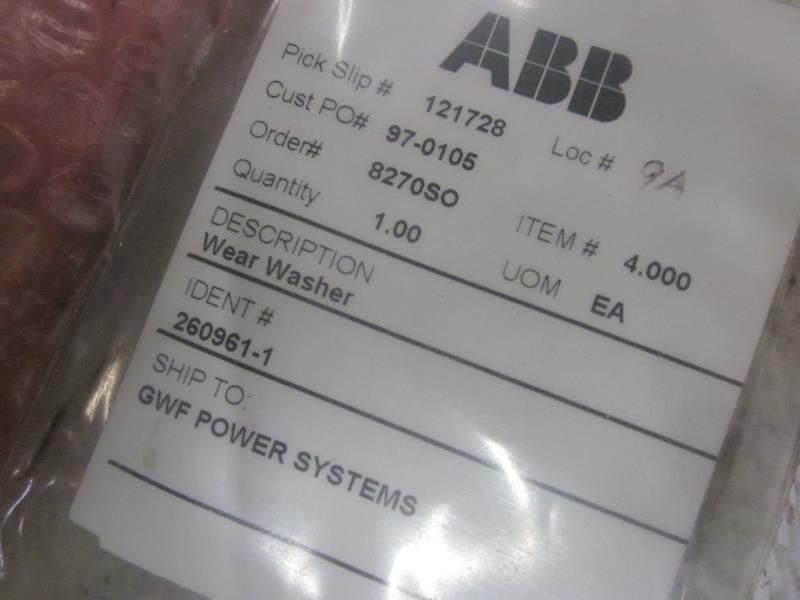 ABB 97-0105  WEAR WASHER NSMP