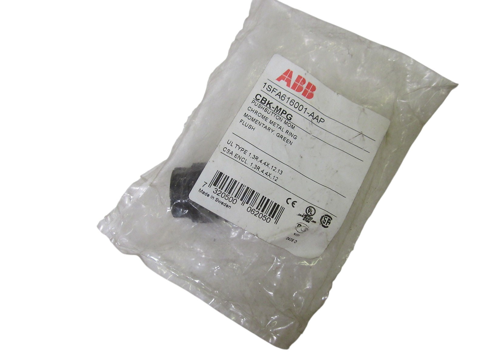ABB CBK-MPG PUSH BUTTON GREEN NSMP
