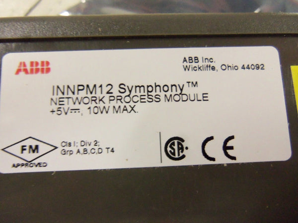 ABB INNPM12 NETWORK PROCESS MODULE NSMP