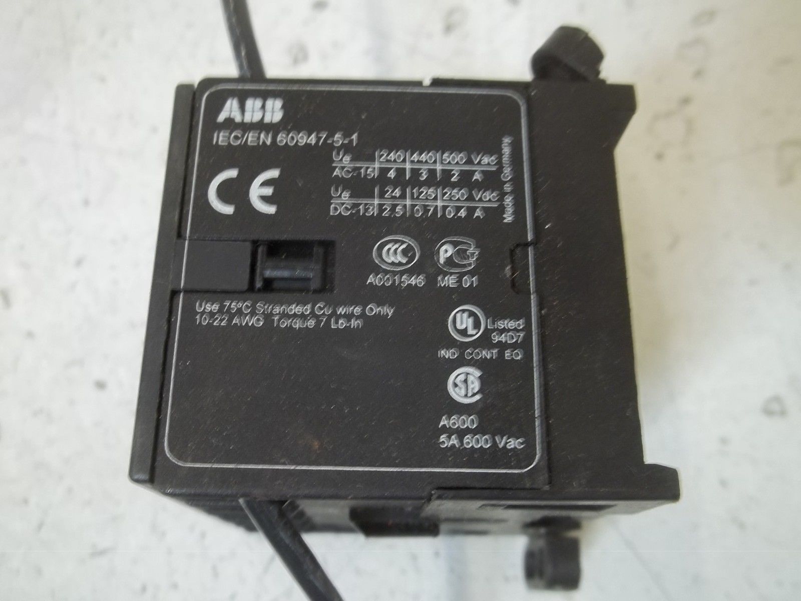 ABB K6-22Z MINI CONTROL RELAY UNMP