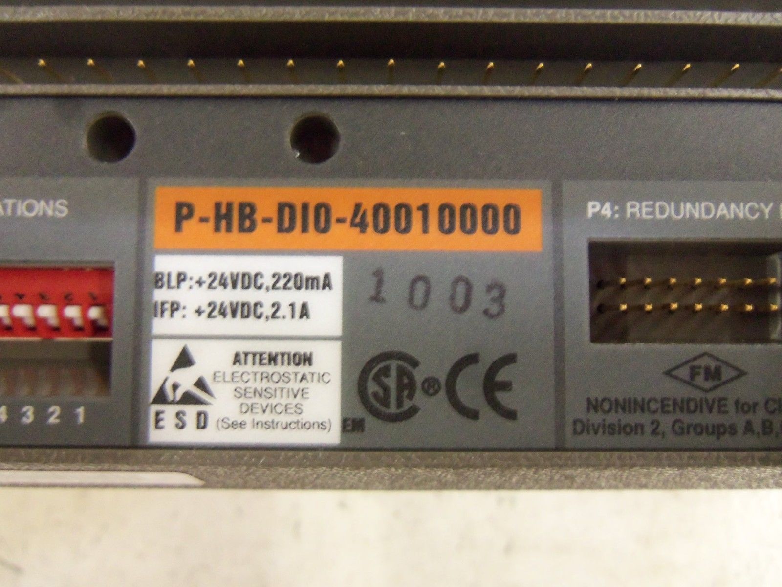 ABB PHBDIO-40010000 TERMINAL BASE DIGITAL I/O NSMP
