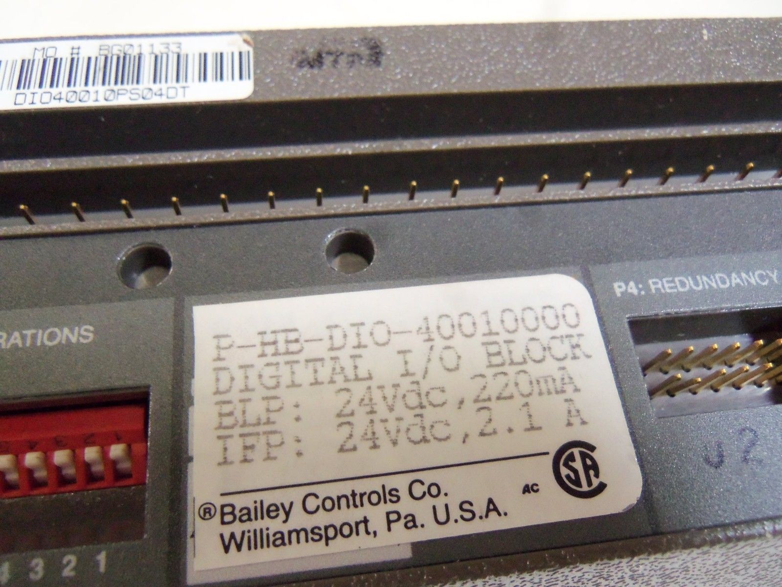 ABB PHBDIO40010000 DIGITAL I/O BLOCK UNMP