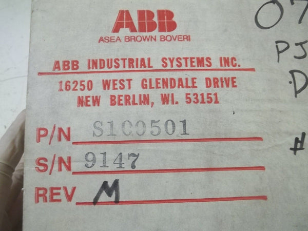ABB S100501 DRIVER MODULE NSMP
