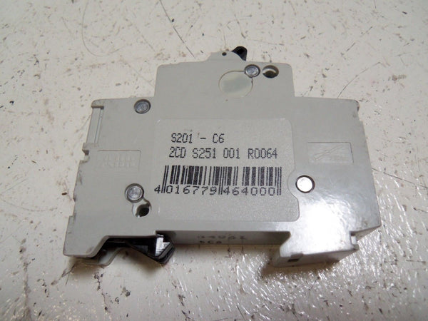 ABB S201-C6 CIRCUIT BREAKER 6A UNMP