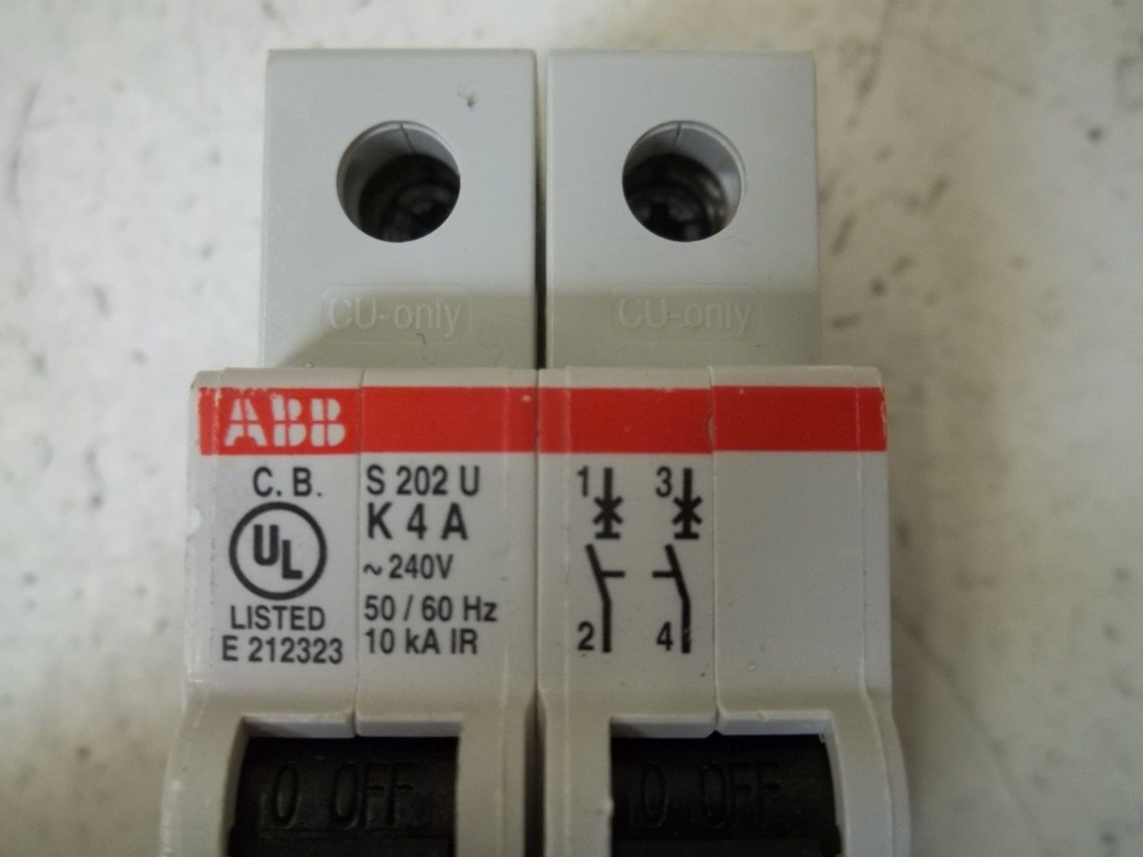 ABB S202U-K4 CIRCUIT BREAKER 4A NSNP