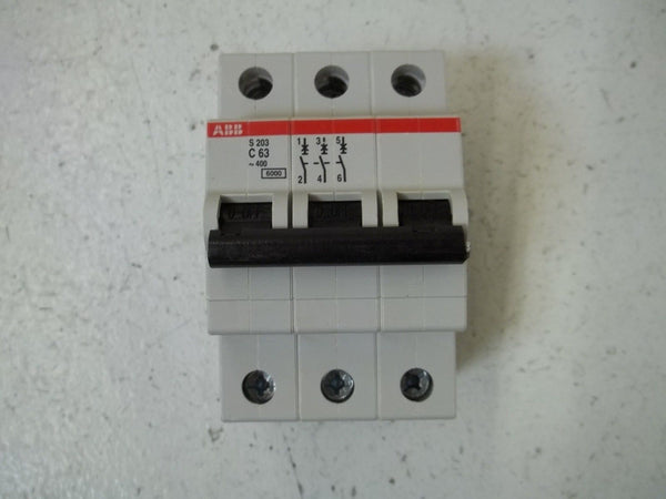 ABB S203-C63 CIRCUIT BREAKER 63A NSMP