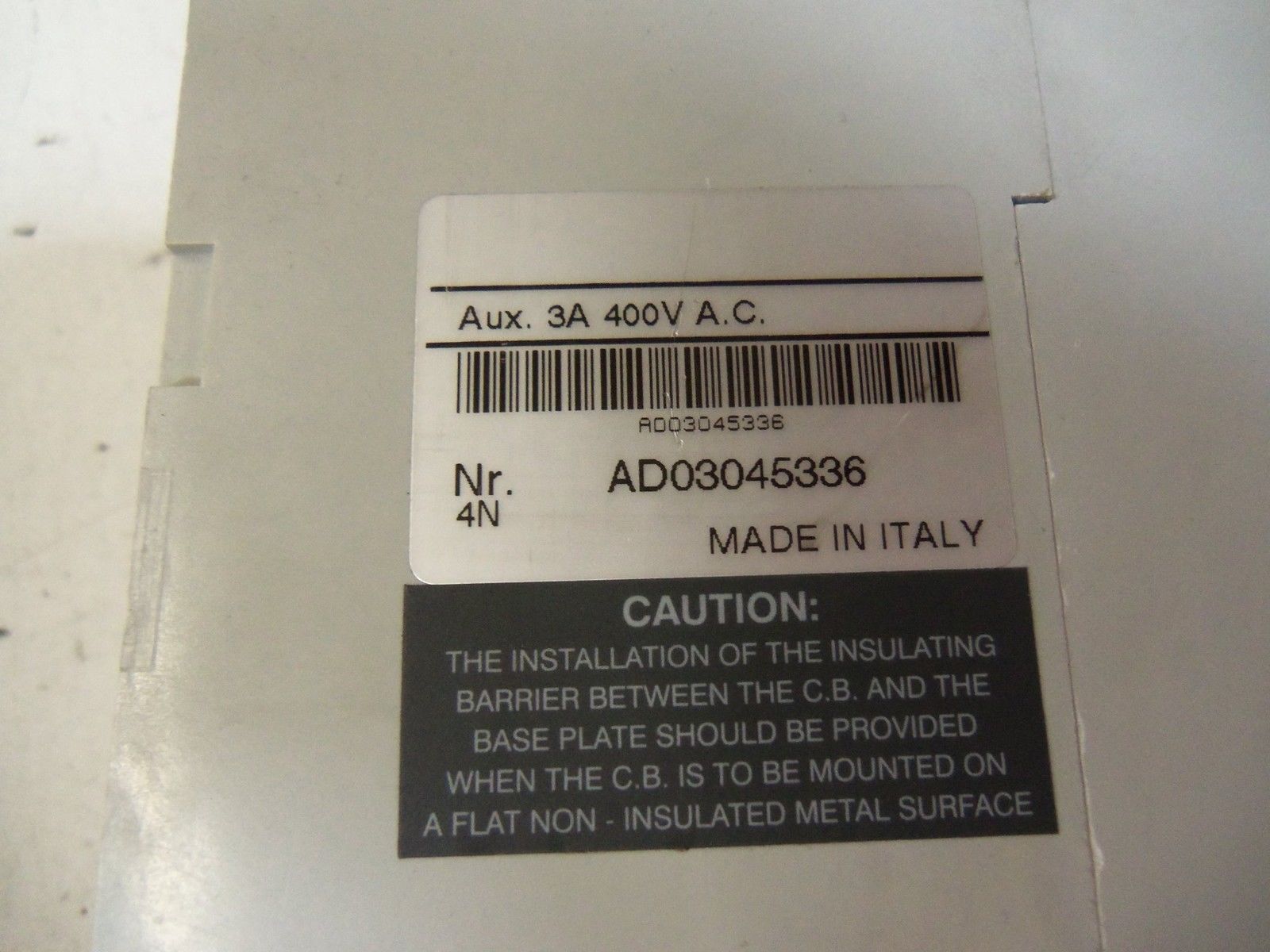 ABB SACE S44 250A  UNMP