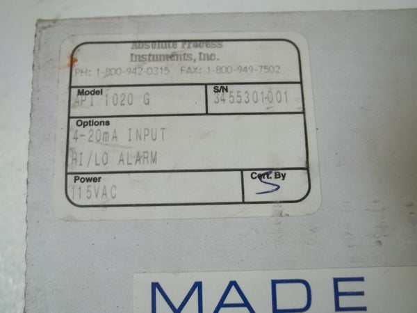 ABSOLUTE PROCESS API1020G RELAY NSMP