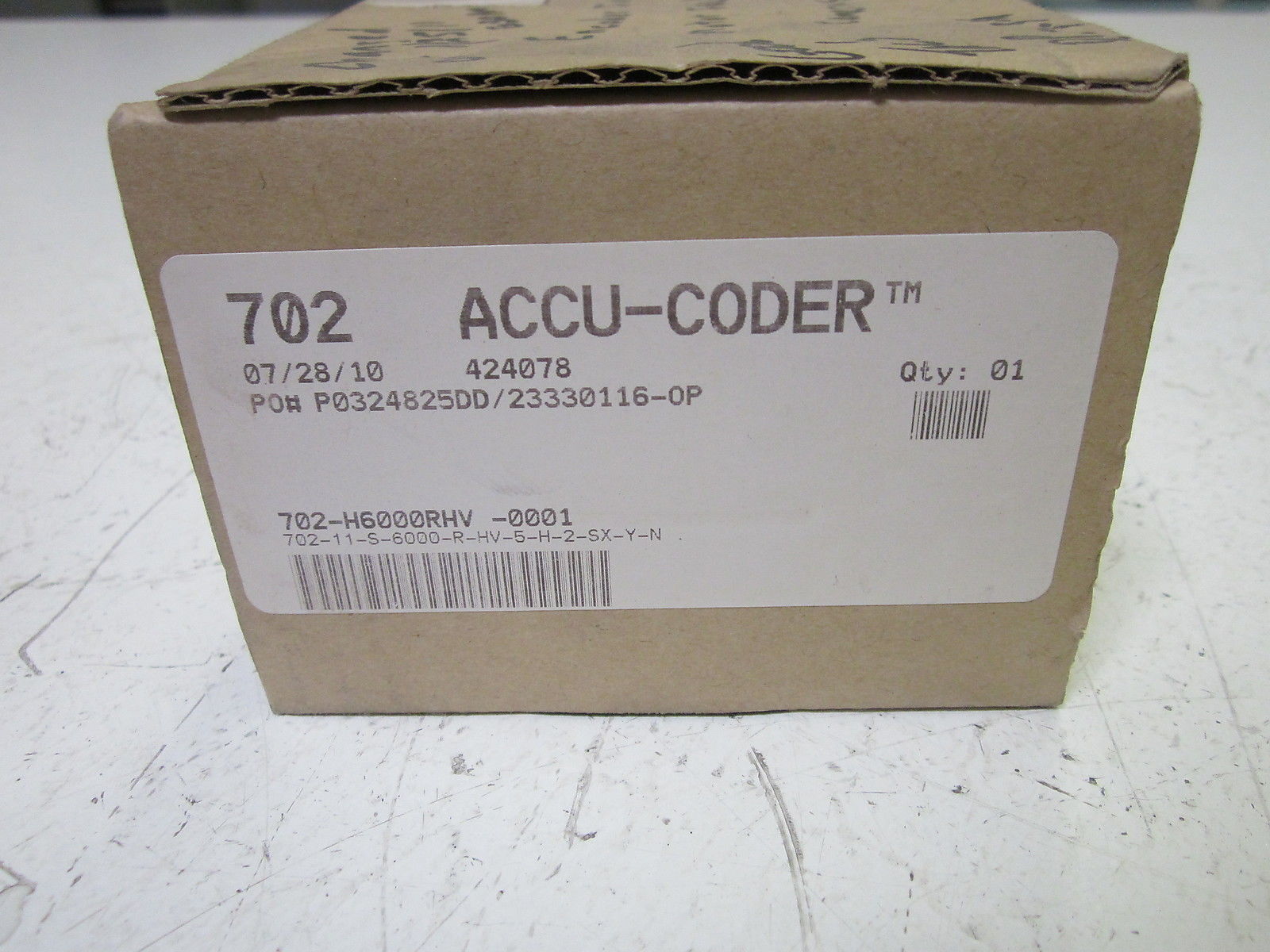 ACCU-CODER 702-H6000RHV-0001 UNMP
