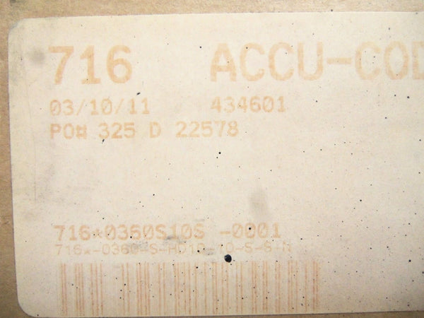 ACCU-CODER 716-0360-S-HD10-S-S-N ENCODER NSMP