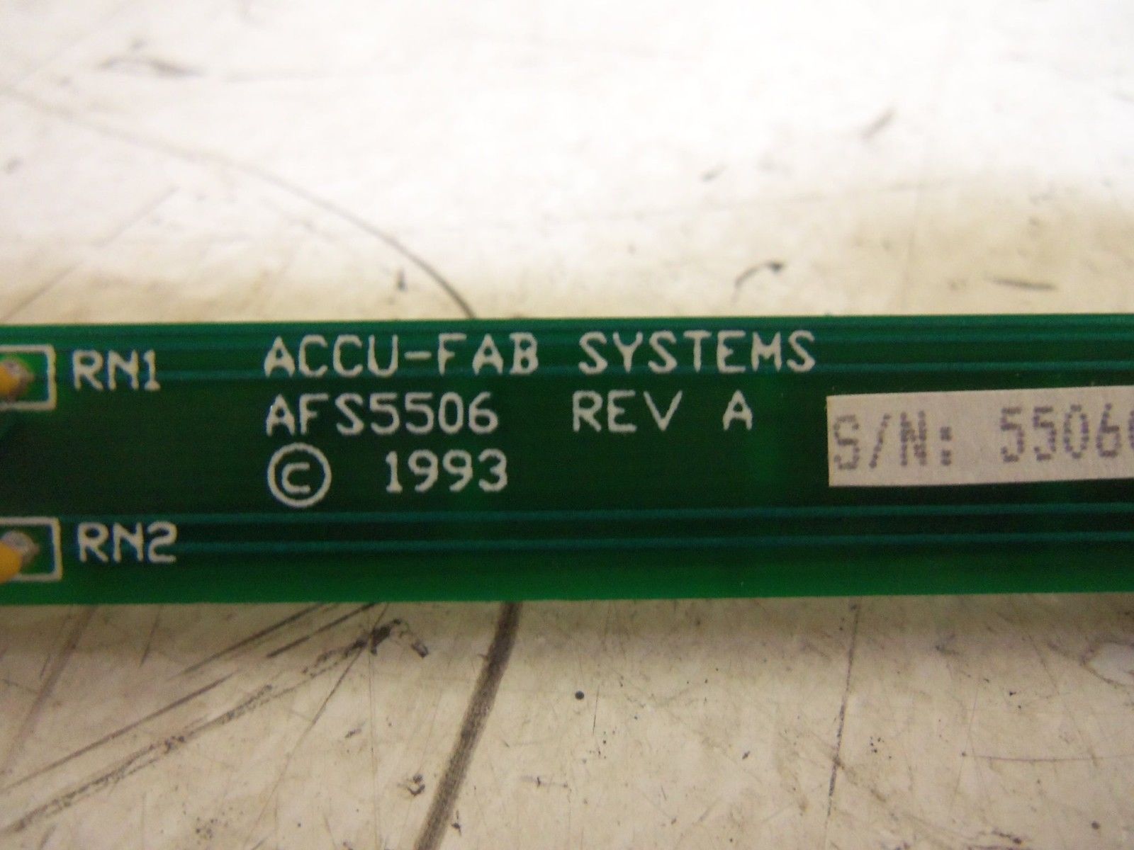 ACCU-FAB AFS5506 CIRCUIT BOARD UNMP