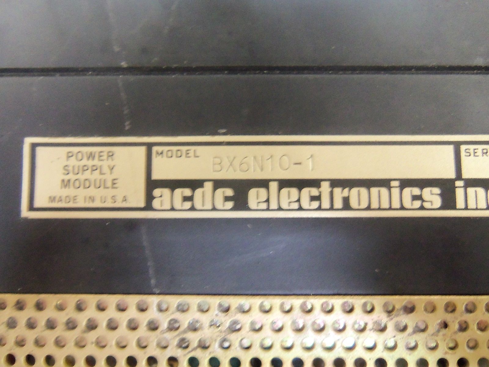 ACDC ELECTRONICS BX6N10-1 UNMP