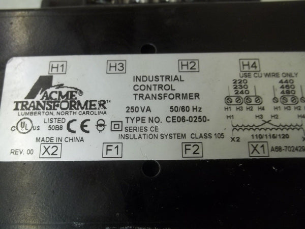 ACME TRANSFORMER CE06-0250 UNMP