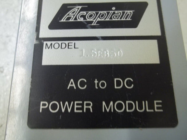 ACOPIAN 1.5EB50 AC TO DC POWER MODULE UNMP