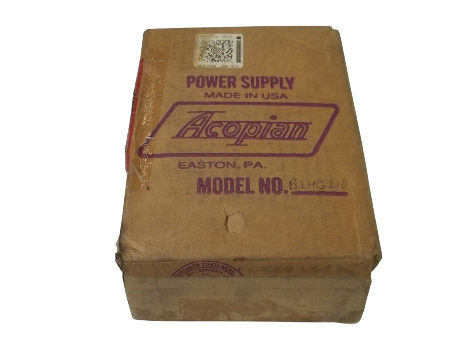 ACOPIAN B24G210 REGULATED POWER SUPPLY NSMP