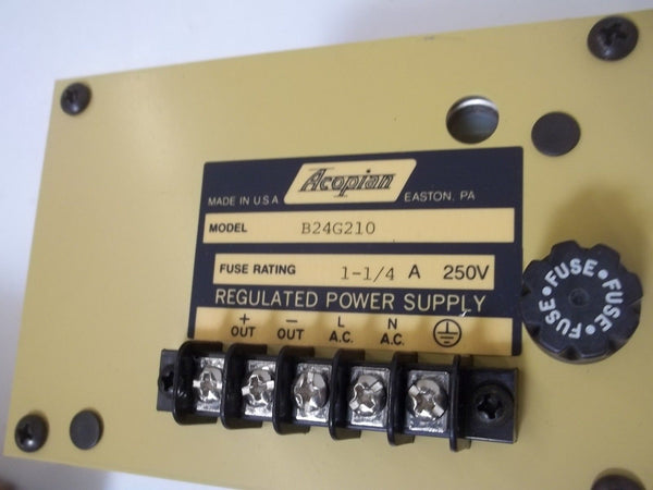 ACOPIAN B24G210 REGULATED POWER SUPPLY NSMP