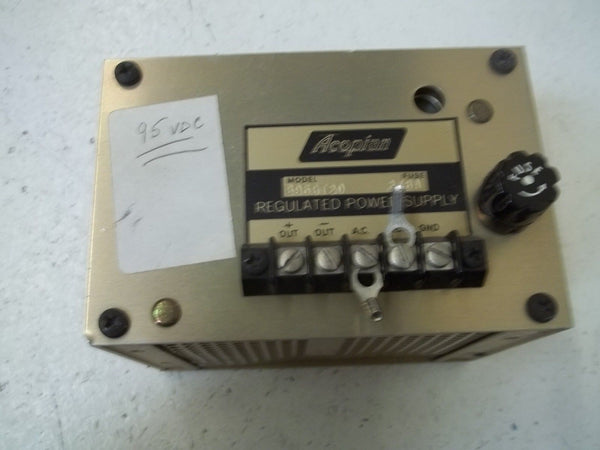 ACOPIAN B95GT20 REGULATED POWER SUPPLY UNMP