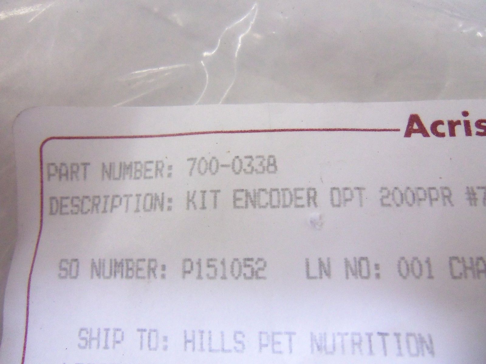 ACRISON 700-0338 ENCODER KIT NSMP