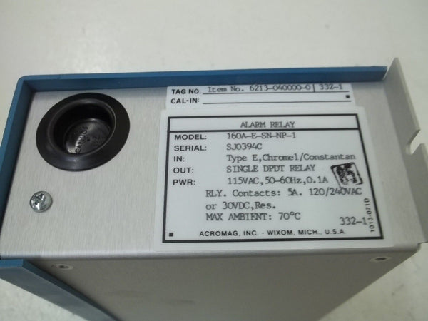 ACROMAG 160A-E-SN-NP-1 ALARM RELAY UNMP