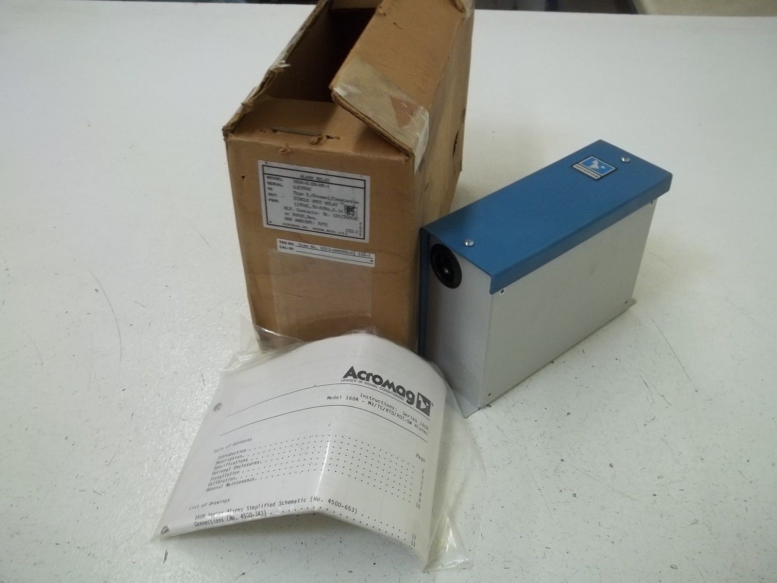 ACROMAG 160A-E-SN-NP-1 ALARM RELAY UNMP