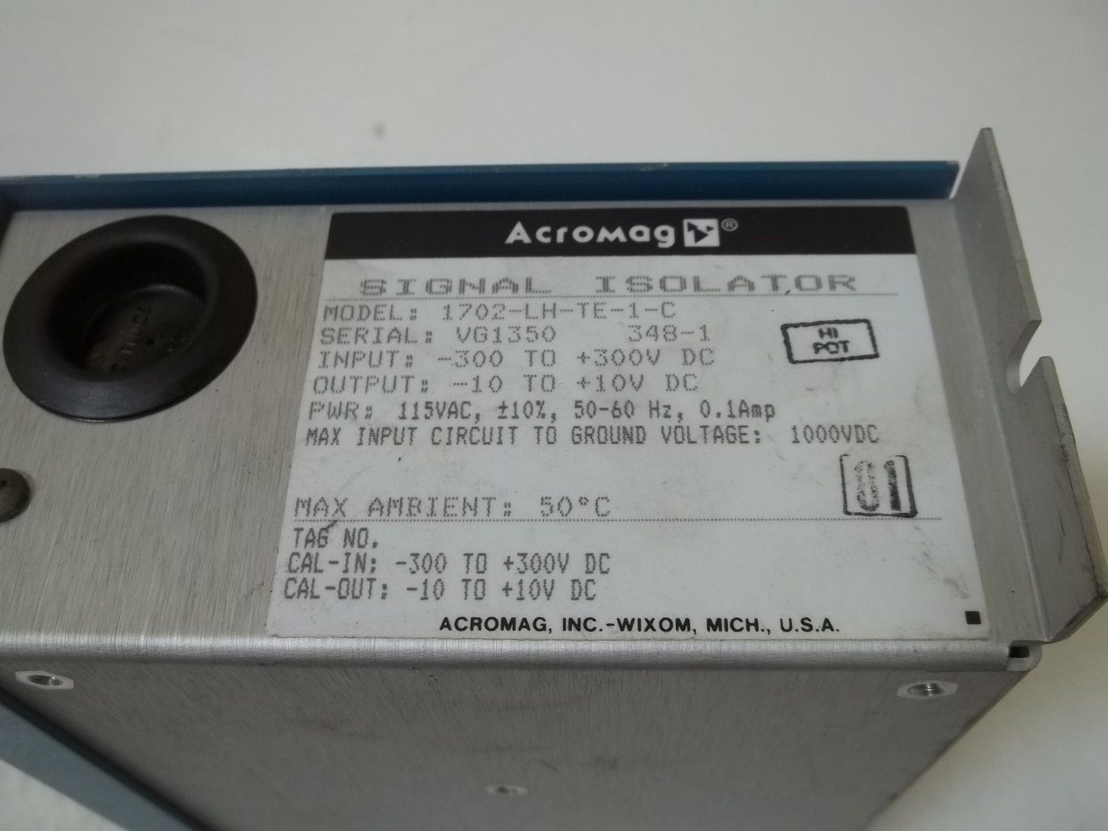 ACROMAG 1702-LH-TE-1-C SIGNAL ISOLATOR UNMP