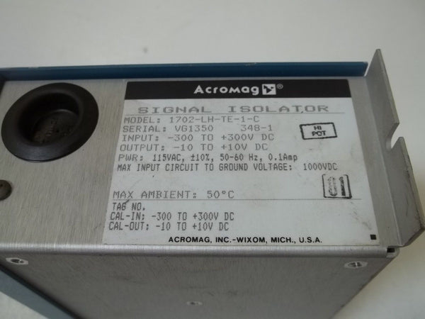 ACROMAG 1702-LH-TE-1-C SIGNAL ISOLATOR UNMP