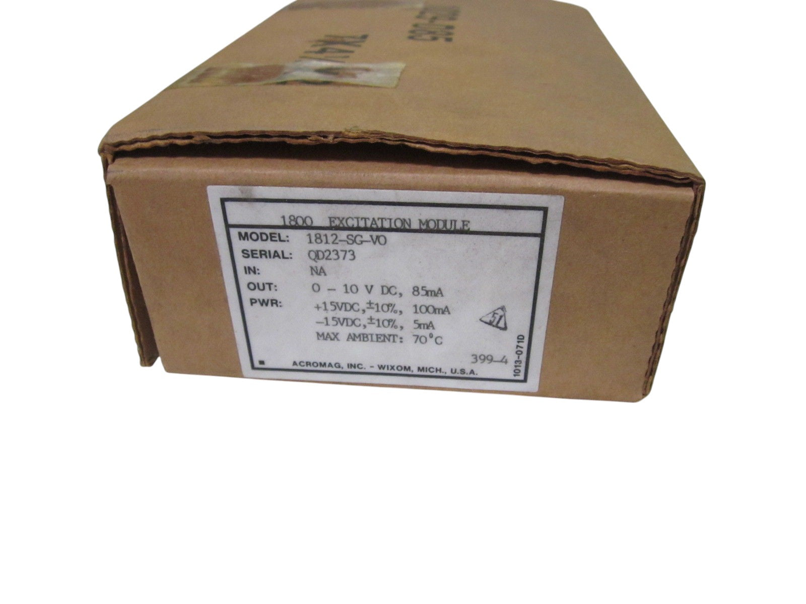 ACROMAG 1812-SG-V0 1800 EXCITATION MODULE NSMP