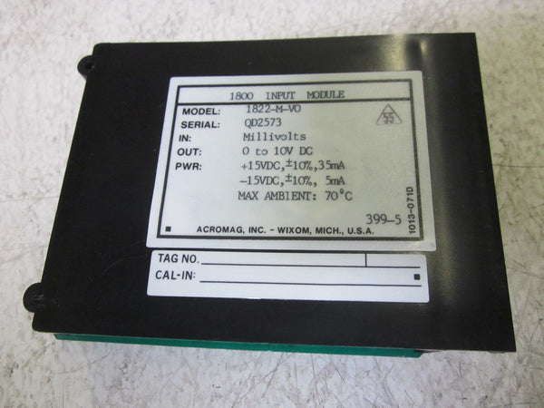 ACROMAG 1822-M-V0 10V ISOLATED INPUT TERMINALS NSMP