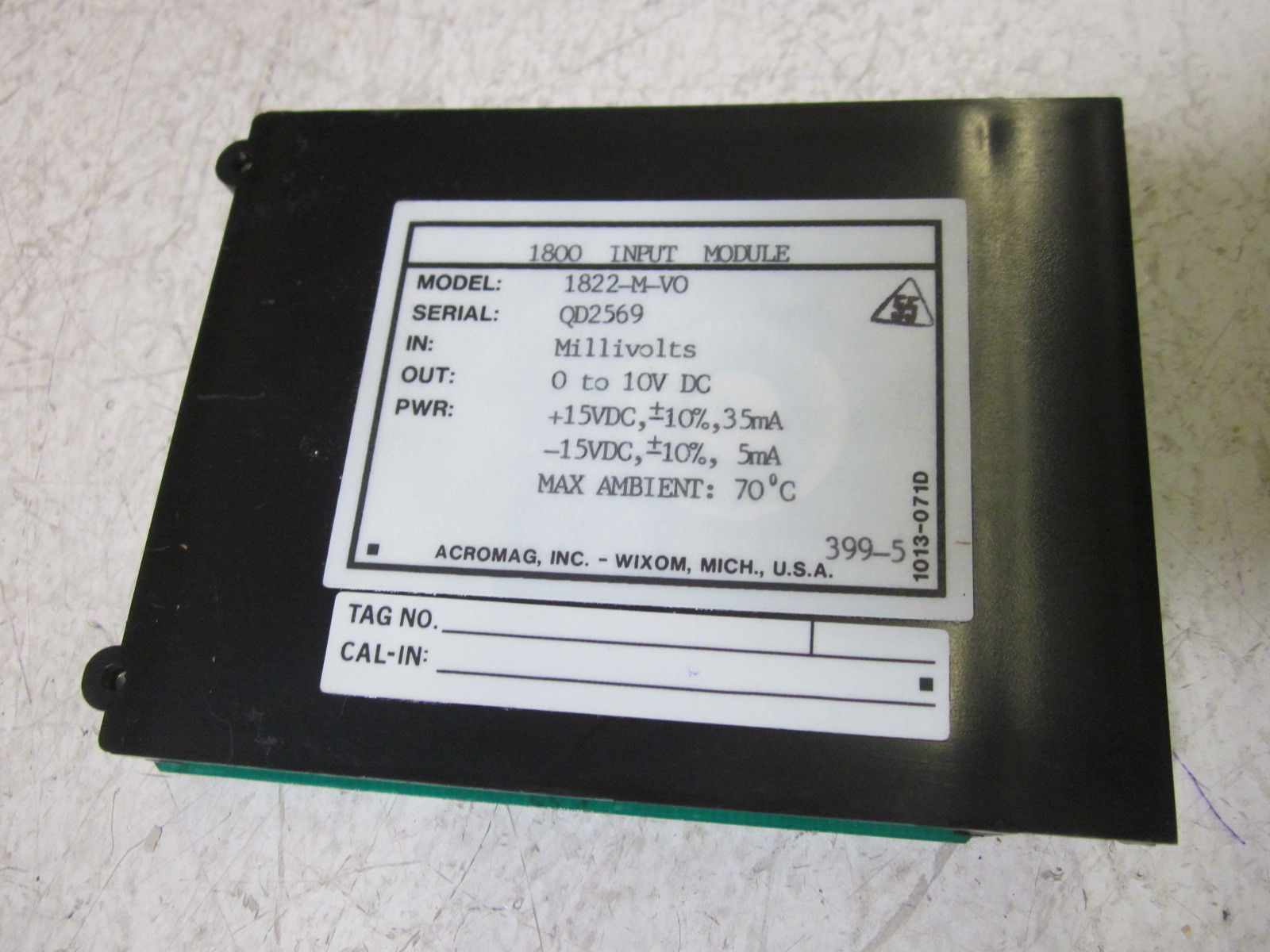 ACROMAG 1822-M-V0 SERIES 1800 INPUT MODULE NSNP