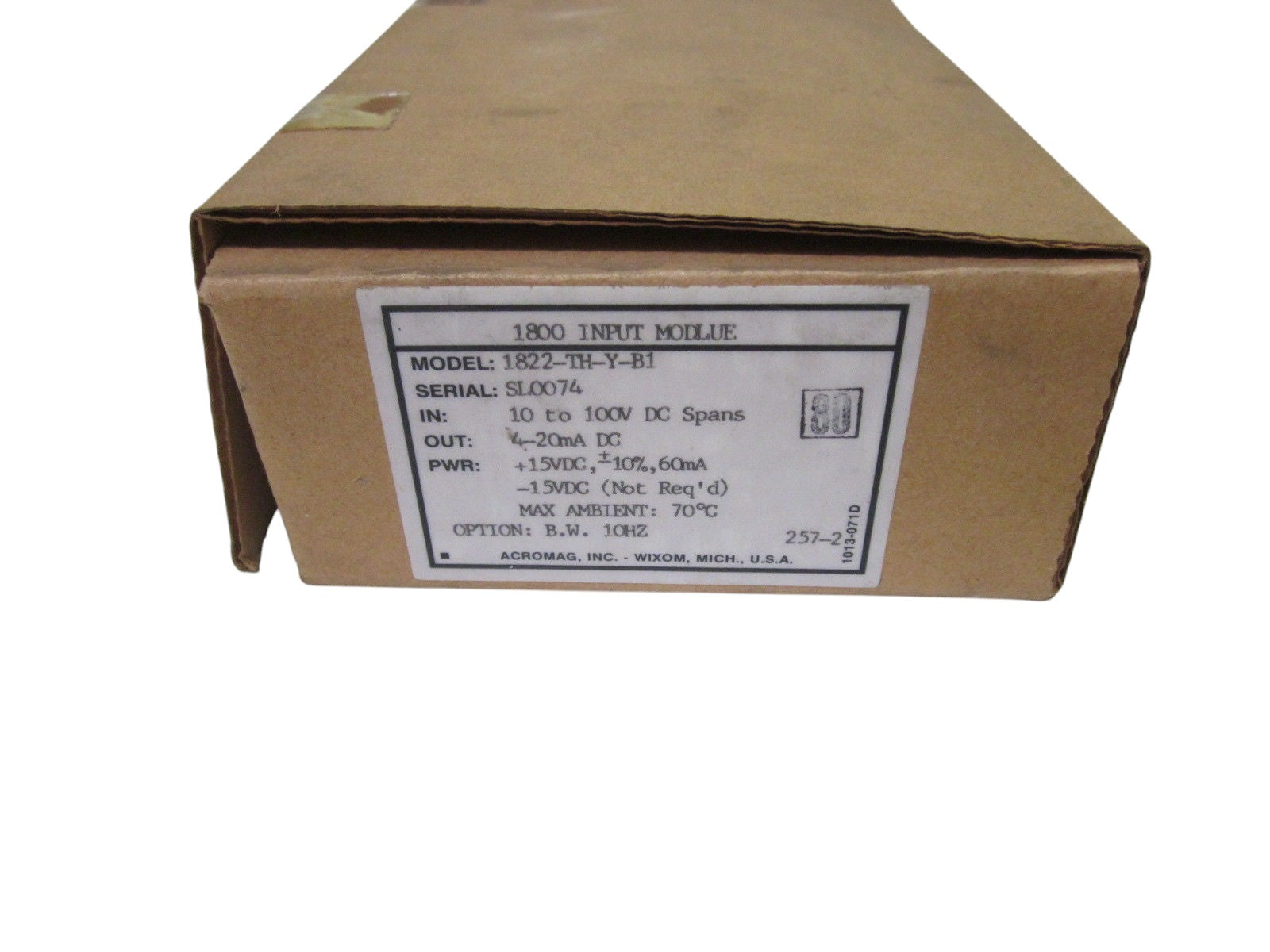 ACROMAG 1822-TH-Y-B1 SERIES 1800 INPUT MODULE NSMP