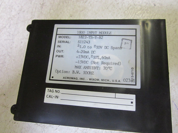 ACROMAG 1822-TS-Y-B2 SERIES 1800 INPUT MODULE NSNP