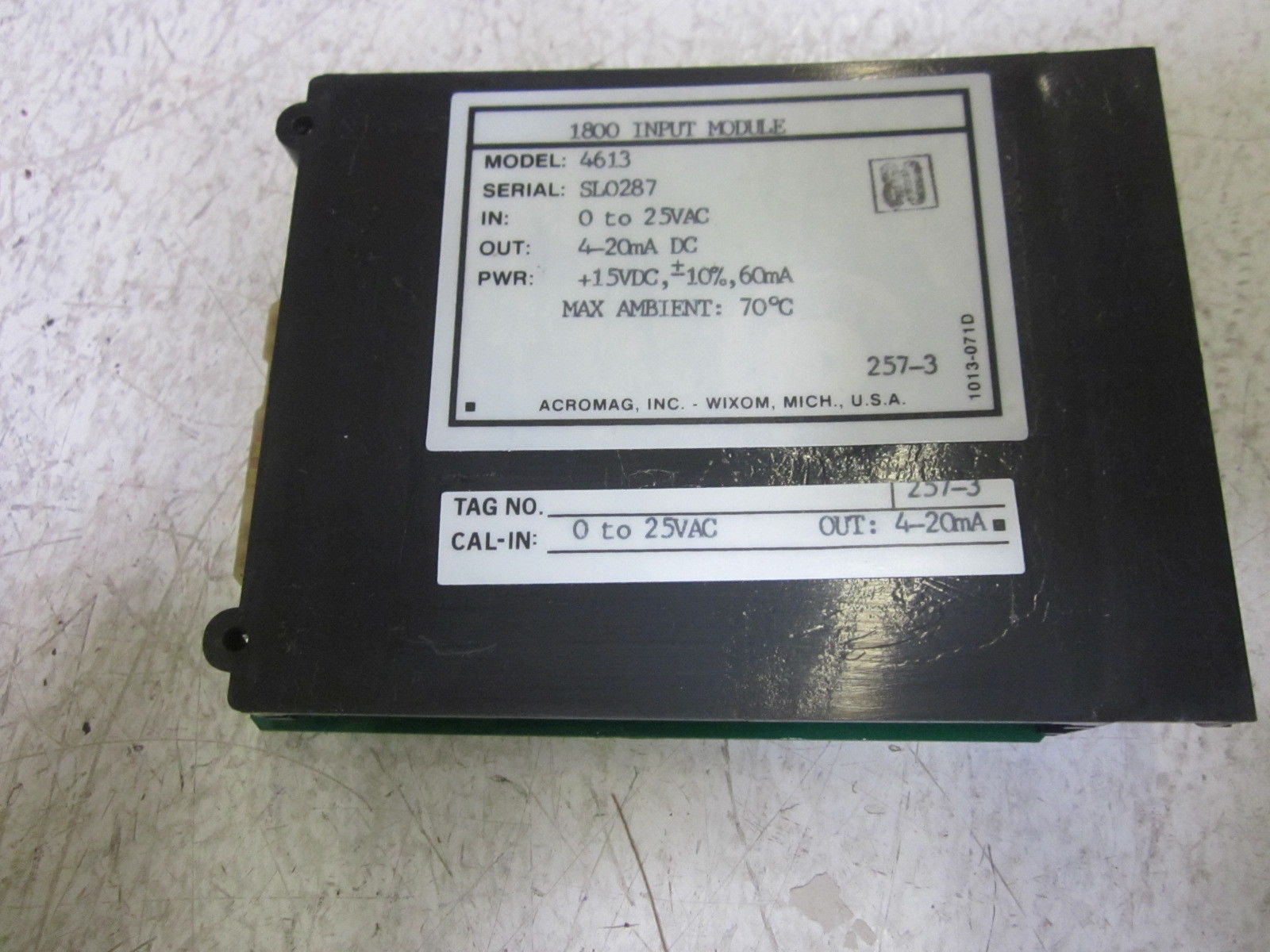 ACROMAG 4163 SERIES 1800 INPUT MODULE NSMP