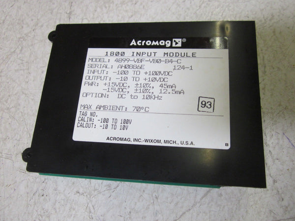 ACROMAG 4899-VBF-VB4-B4 SERIES 1800 INPUT MODULE NSNP