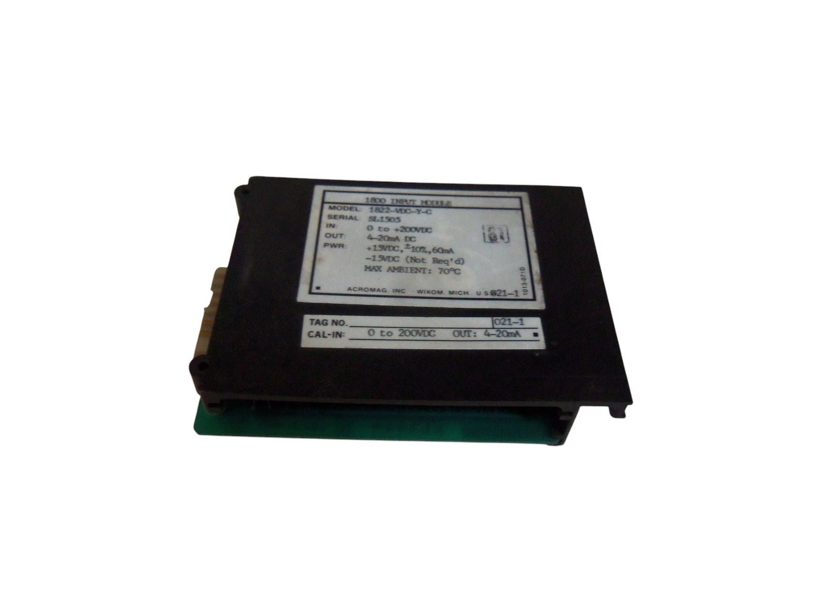 ACROMAG INPUT MODULE 1822-VDC-Y-C UNMP