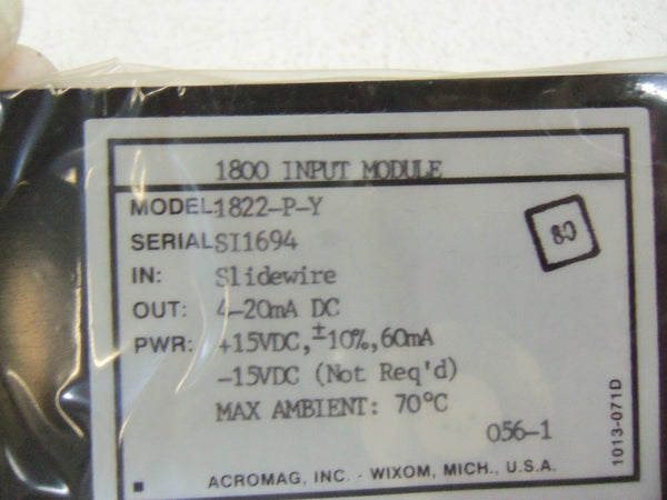 ACROMAG INPUT MODULE 1822-P-Y NSMP