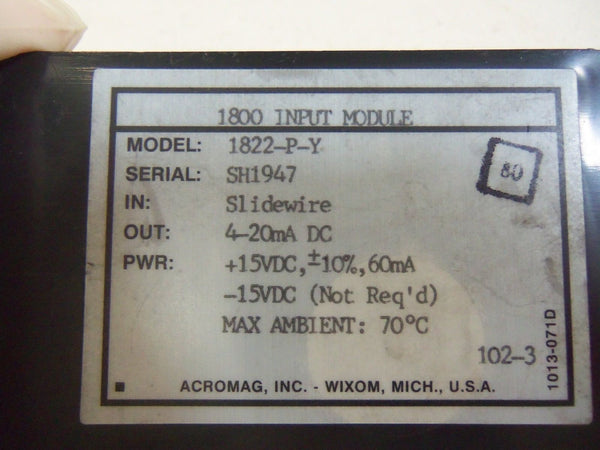 ACROMAG INPUT MODULE 1822-P-Y UNMP