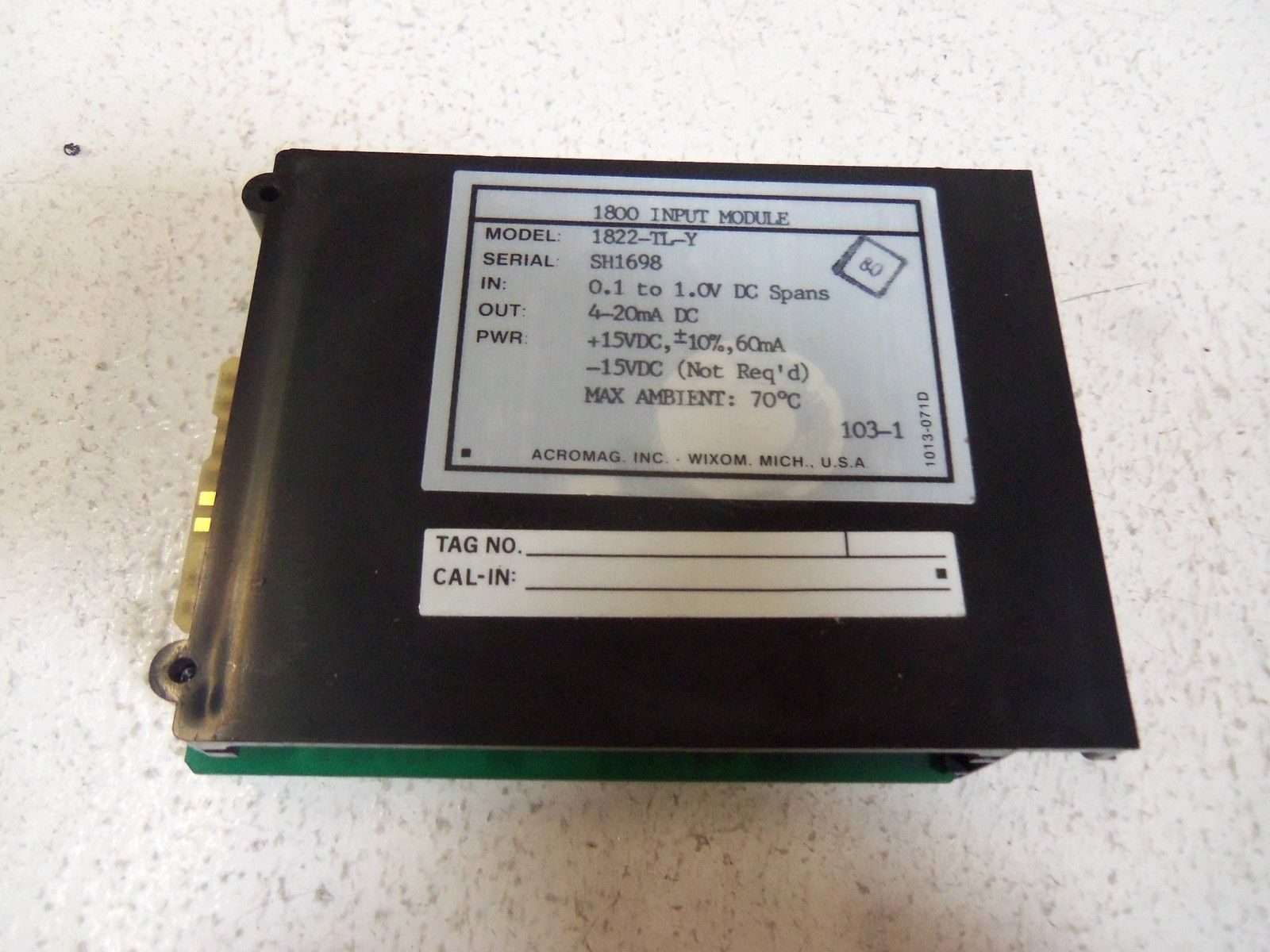 ACROMAG INPUT MODULE 1822-TL-Y NSMP