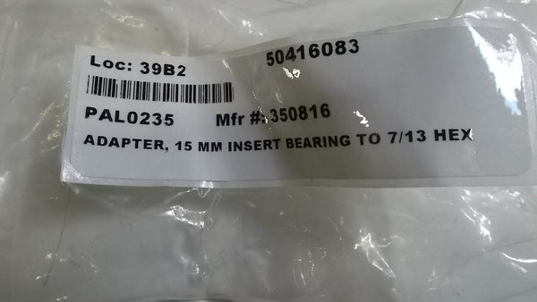 ADAPTER, 15MM INSERT BEARING TO 7/13 HEX 350816 NSNP