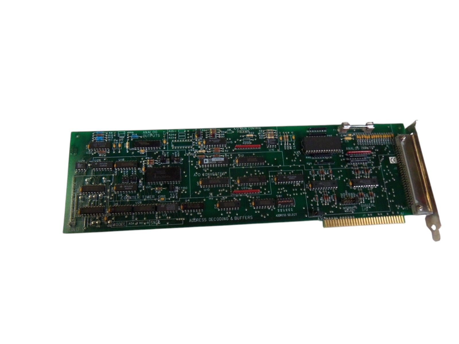 ADDRESS DECODING & BUFFERS A/D GAIN CONTROL COUNTER TIMER CARD ADA-8 REV.BUNMP
