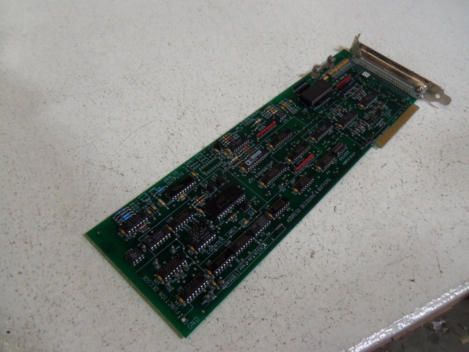 ADDRESS DECODING & BUFFERS A/D GAIN CONTROL COUNTER TIMER CARD ADA-8 REV.BUNMP