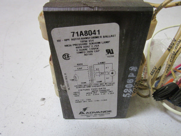 ADVANCE 71A8041-001D CORE & COIL BALLAST KIT NSMP