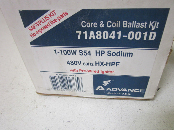ADVANCE 71A8041-001D CORE & COIL BALLAST KIT NSMP